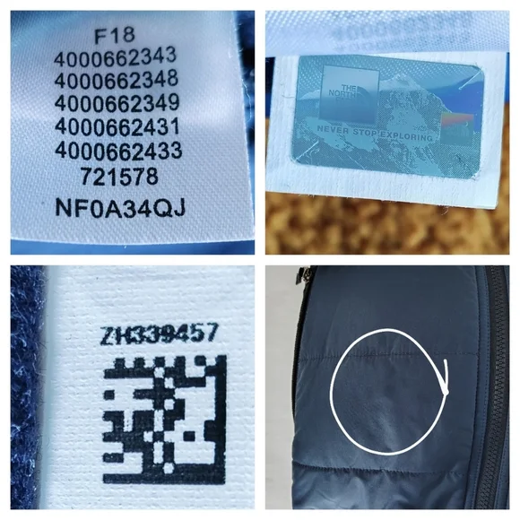 The North Face TNF Reversible Sherpa Fleece Boys Youth Full Zip Coat Jacket L - Picture 12 of 16